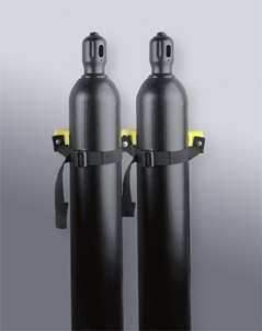 Cylindre de gaz industriel de couleur facultative
